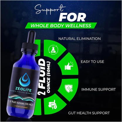 Zeolite 2 Fluid oz Liquid Drops Supplement